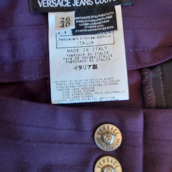 Versace purple pants - Picture 3 of 3